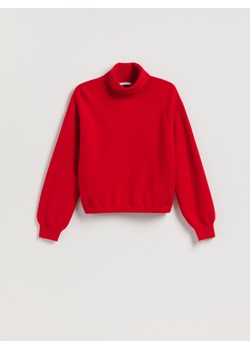 Reserved - Sweter z golfem - czerwony ze sklepu Reserved w kategorii Swetry damskie - zdjęcie 187482085