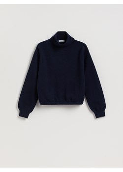 Reserved - Sweter z golfem - granatowy ze sklepu Reserved w kategorii Swetry damskie - zdjęcie 187482087