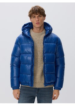 Reserved - Pikowana kurtka z kapturem - niebieski ze sklepu Reserved w kategorii Kurtki męskie - zdjęcie 187482276