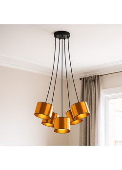 Loftowa 5-punktowa lampa wisząca pająk do salonu WAIKIKI W5 MIRROR ze sklepu Lysne w kategorii Lampy wiszące - zdjęcie 187484045