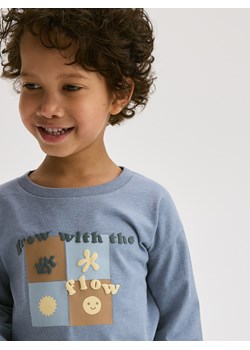 Reserved - Longsleeve oversize - niebieski ze sklepu Reserved w kategorii T-shirty chłopięce - zdjęcie 187484736