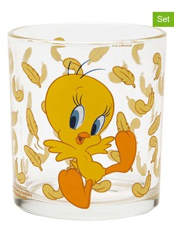 Trendy Kitchen by EXCÉLSA Szklanki (3 szt.) &quot;Looney Tunes&quot; w kolorze żółtym - 250 ml ze sklepu Limango Polska w kategorii Naczynia - zdjęcie 187484966