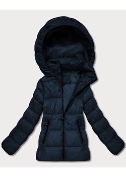 Pikowana zimowa kurtka damska do bioder granatowa (T3-2656#-99) ze sklepu goodlookin.pl w kategorii Kurtki damskie - zdjęcie 187484967