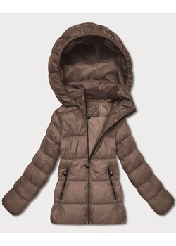 Pikowana zimowa kurtka damska do bioder camel (T3-2656#-305) ze sklepu goodlookin.pl w kategorii Kurtki damskie - zdjęcie 187484968