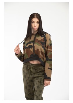 Moschino Bluza w kolorze oliwkowo-jasnobrązowo-brązowym ze sklepu Limango Polska w kategorii Bluzy damskie - zdjęcie 187485637