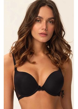 Esotiq gładki biustonosz push-up z odpinanymi ramiączkami czarny Kala 37696-99X, Kolor czarny, Rozmiar 65B, Esotiq ze sklepu Intymna w kategorii Biustonosze - zdjęcie 187485676