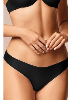 Brazyliany damskie z mikrofibry bezszwowe czarne z połyskiem 971, Kolor czarny, Rozmiar S, INFIORE ze sklepu Intymna w kategorii Majtki damskie - zdjęcie 187485709