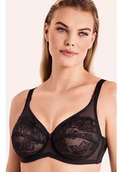 Biustonosz miękki koronkowy na fiszbinach wygodne ramiączka Petra Pizzo Infiore, Kolor czarny, Rozmiar 75C, INFIORE ze sklepu Intymna w kategorii Biustonosze - zdjęcie 187485715
