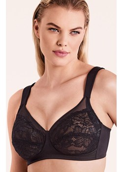 Biustonosz koronkowy miękki czarny z szerokimi ramiączkami Pamela Pizzo, Kolor czarny, Rozmiar 75C, INFIORE ze sklepu Intymna w kategorii Biustonosze - zdjęcie 187485718