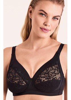 Biustonosz koronkowy miękki soft bez fiszbin czarny Piuma Pizzo, Kolor czarny, Rozmiar 75B, INFIORE ze sklepu Intymna w kategorii Biustonosze - zdjęcie 187485725