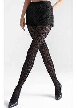 Marilyn czarne rajstopy żakardowe Sophia 874 G 120 DEN, Kolor czarny, Rozmiar 1/2, Marilyn ze sklepu Intymna w kategorii Rajstopy - zdjęcie 187485765