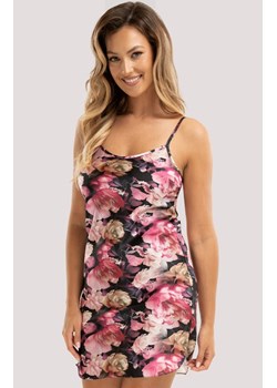 Unikat damska koszula nocna Telma, Kolor czarno-różowy, Rozmiar S, Unikat ze sklepu Intymna w kategorii Koszule nocne - zdjęcie 187485776