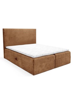 Rude łóżko tapicerowane z pojemnikiem 5 rozmiarów - Masseno ze sklepu Edinos.pl w kategorii Łóżka i materace - zdjęcie 187485838