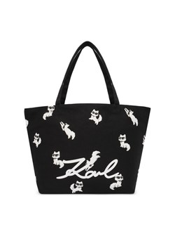 Torebka KARL LAGERFELD B1W50053 Czarny ze sklepu eobuwie.pl w kategorii Torby Shopper bag - zdjęcie 187486148