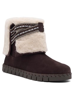 MUK LUKS Botki 1000109200 Brązowy ze sklepu MODIVO w kategorii Śniegowce damskie - zdjęcie 187486216