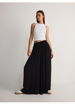 Reserved - Spodnie z szerokimi nogawkami - czarny ze sklepu Reserved w kategorii Spodnie damskie - zdjęcie 187486358