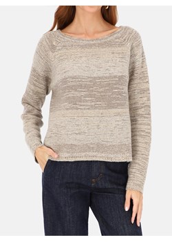 Sweter damski z kaszmirem beżowy melanż L’AF Cario ze sklepu Eye For Fashion w kategorii Swetry damskie - zdjęcie 187486895