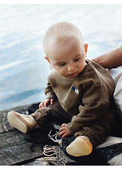 Reserved - Trampki z haftem - beżowy ze sklepu Reserved w kategorii Buciki niemowlęce - zdjęcie 187487065