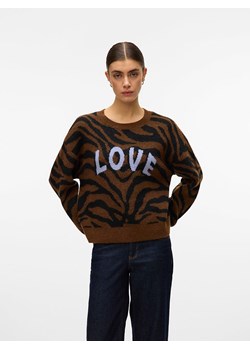 Vero Moda Sweter w kolorze jasnobrązowym ze sklepu Limango Polska w kategorii Swetry damskie - zdjęcie 187488295