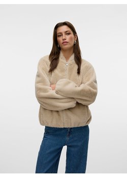Vero Moda Kurtka w kolorze beżowym ze sztucznego futerka ze sklepu Limango Polska w kategorii Kurtki damskie - zdjęcie 187488339