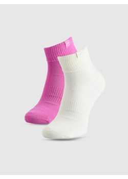 Dziewczęce skarpetki niskie (2-pack) 4F 4FJWAW25USOCF395 - multikolor ze sklepu Sportstylestory.com w kategorii Skarpetki dziecięce - zdjęcie 187490106