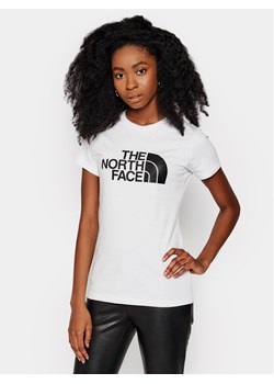 The North Face T-Shirt Easy Tee NF0A4T1Q Biały Slim Fit ze sklepu MODIVO w kategorii Bluzki damskie - zdjęcie 187490625