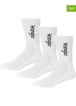 Wrangler Skarpety (3 pary) &quot;Rogers&quot; w kolorze białym ze sklepu Limango Polska w kategorii Skarpetki męskie - zdjęcie 187491128