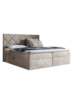 Beżowe łóżko kontynentalne 5 rozmiarów G9-N47 ze sklepu Edinos.pl w kategorii Łóżka i materace - zdjęcie 187491158