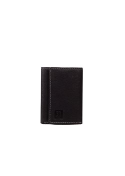 czarny mały portfel skórzany z wyciaganym etui na wizytówki ze sklepu Słoń Torbalski w kategorii Portfele damskie - zdjęcie 187491628