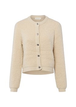 Msch Copenhagen Kardigan damski z wełną i alpaką - MSCHNerida Kobiety Sztuczne włókno beżowy jednolity ze sklepu vangraaf w kategorii Swetry damskie - zdjęcie 187491678