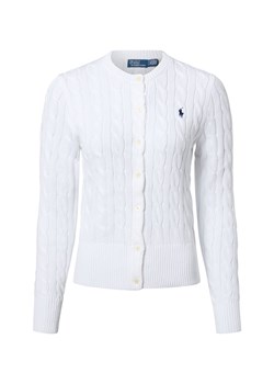 Polo Ralph Lauren Kardigan damski Kobiety Bawełna biały jednolity ze sklepu vangraaf w kategorii Swetry damskie - zdjęcie 187491689