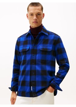 Tommy Hilfiger Bluza męska Mężczyźni Comfort Fit Bawełna indygo w kratkę ze sklepu vangraaf w kategorii Koszule męskie - zdjęcie 187491745