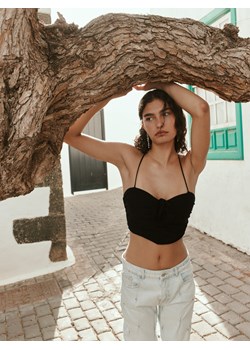 Reserved - Top z różą - brzoskwiniowy ze sklepu Reserved w kategorii Bluzki damskie - zdjęcie 187491897