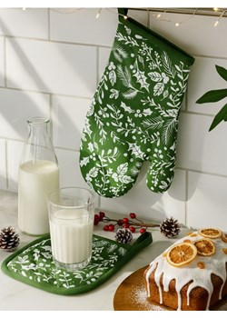Sinsay - Świąteczna rękawica i łapka - zielony ze sklepu Sinsay w kategorii Fartuchy kuchenne - zdjęcie 187493765
