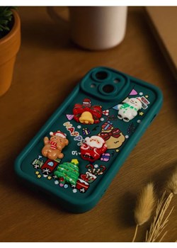 Sinsay - Etui na iPhone 13, 14, 15 z motywem świątecznym - zielony ze sklepu Sinsay w kategorii Etui - zdjęcie 187493789
