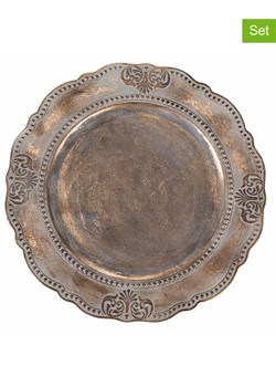 Villa d´Este Podtalerze (6 szt.) &quot;Versailles&quot; w kolorze złotym - Ø 33 cm ze sklepu Limango Polska w kategorii Naczynia - zdjęcie 187494136