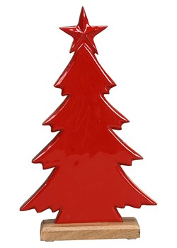 POSIWIO Figurka dekoracyjna &quot;Tree&quot; w kolorze czerwonym - 17 x 28 x 5 cm ze sklepu Limango Polska w kategorii Dekoracje - zdjęcie 187494387
