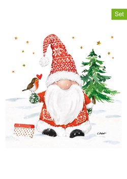 ppd Serwetki (40 szt.) &quot;Christmas Buddy&quot; w kolorze biało-czerwonym ze sklepu Limango Polska w kategorii Akcesoria kuchenne - zdjęcie 187494397