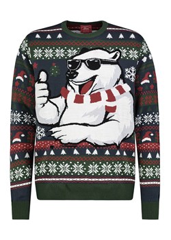 Sublevel Sweter w kolorze ciemnozielonym ze sklepu Limango Polska w kategorii Swetry męskie - zdjęcie 187494638