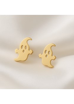Kolczyki złote wkrętki małe duszki stal chirurgiczna halloween ze sklepu otien.com w kategorii Kolczyki - zdjęcie 187495435