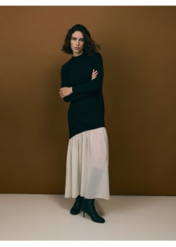 Reserved - Sukienka z ozdobnym dołem - wielobarwny ze sklepu Reserved w kategorii Sukienki - zdjęcie 187495625