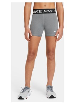 Spodenki dla dziewcząt Nike Pro - Szary ze sklepu Nike poland w kategorii Spodenki dziewczęce - zdjęcie 187495847