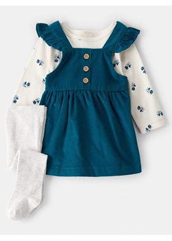 carter&apos;s 3-częściowy zestaw w kolorze niebiesko-kremowym ze sklepu Limango Polska w kategorii Sukienki niemowlęce - zdjęcie 187496355