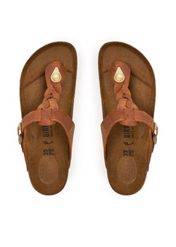 Japonki Birkenstock Gizeh Braided 1021336 Brązowy ze sklepu eobuwie.pl w kategorii Klapki damskie - zdjęcie 187496358