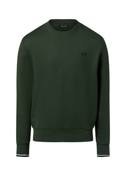 Fred Perry Męska bluza nierozpinana Mężczyźni Bawełna jodłowy jednolity ze sklepu vangraaf w kategorii Bluzy męskie - zdjęcie 187496405