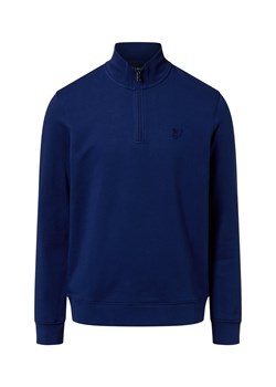 Lyle & Scott Bluza męska Mężczyźni Bawełna indygo jednolity ze sklepu vangraaf w kategorii Bluzy męskie - zdjęcie 187496426