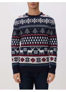 Reserved - Sweter ze świątecznym motywem - wielobarwny ze sklepu Reserved w kategorii Swetry męskie - zdjęcie 187496688