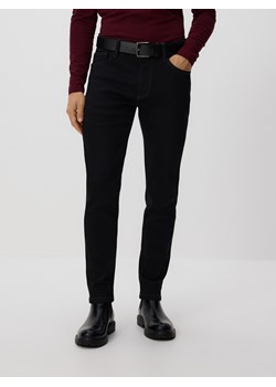 Reserved - Jeansy slim z paskiem - czarny ze sklepu Reserved w kategorii Jeansy męskie - zdjęcie 187496775