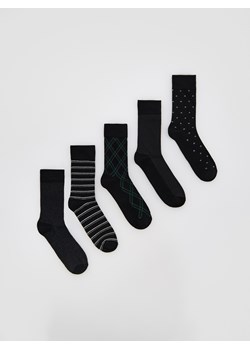 Reserved - 5 pack skarpet - czarny ze sklepu Reserved w kategorii Skarpetki męskie - zdjęcie 187496826