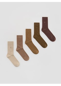 Reserved - 5 pack skarpet - beżowy ze sklepu Reserved w kategorii Skarpetki męskie - zdjęcie 187496827